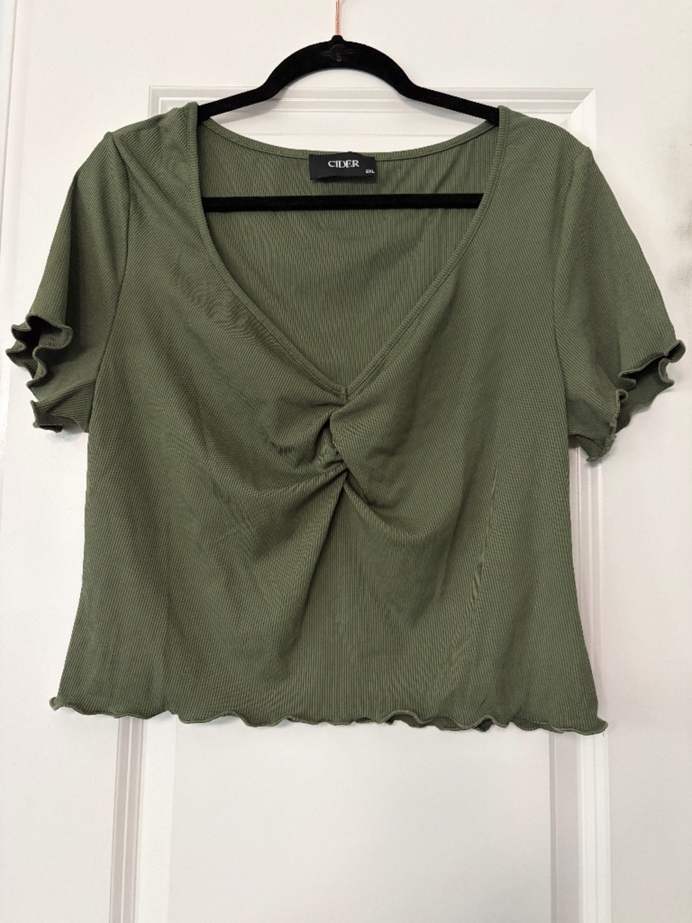 Ruched Crop Tee